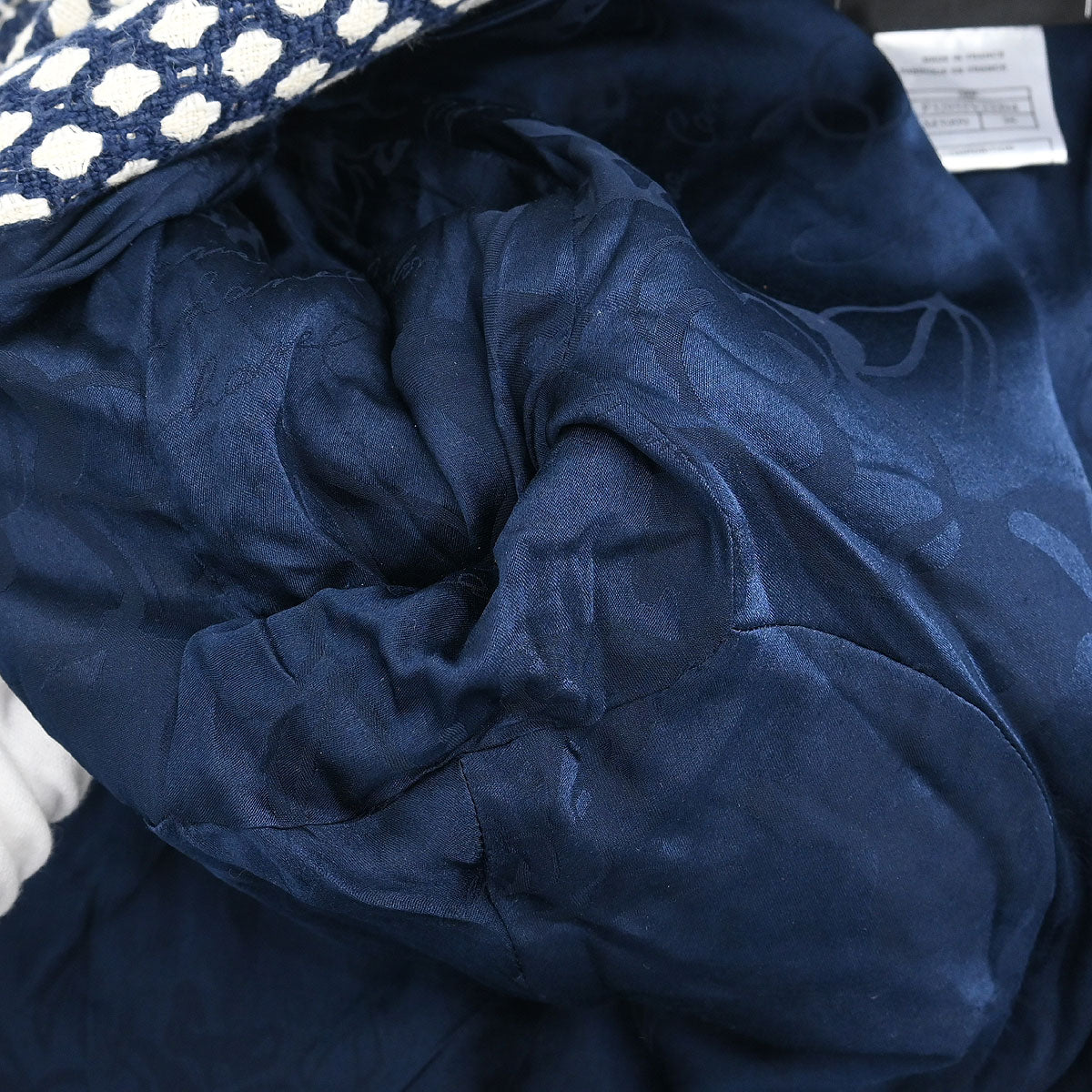 Chanel Single Breasted Jacket Navy #38