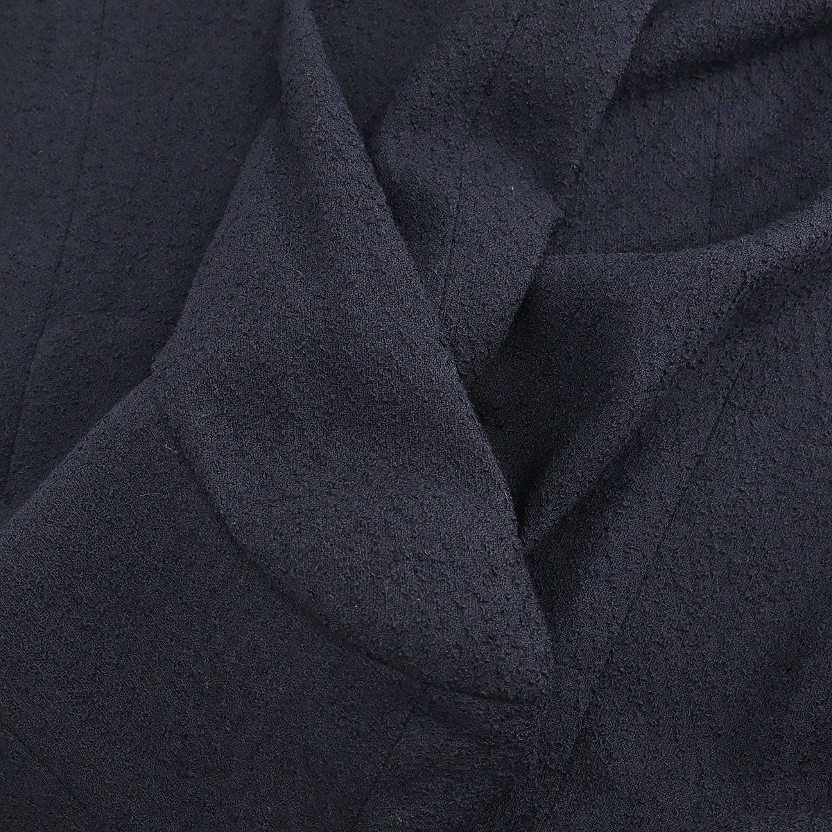 Chanel Collarless Jacket Navy #38