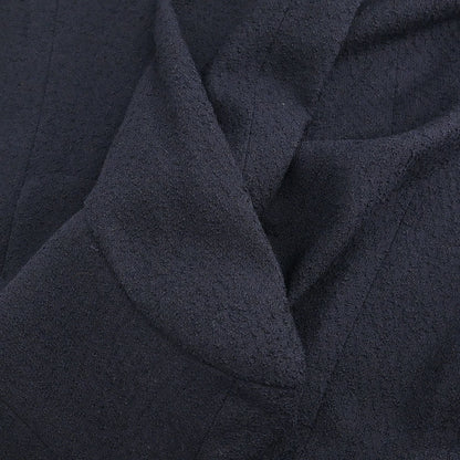 Chanel Collarless Jacket Navy #38