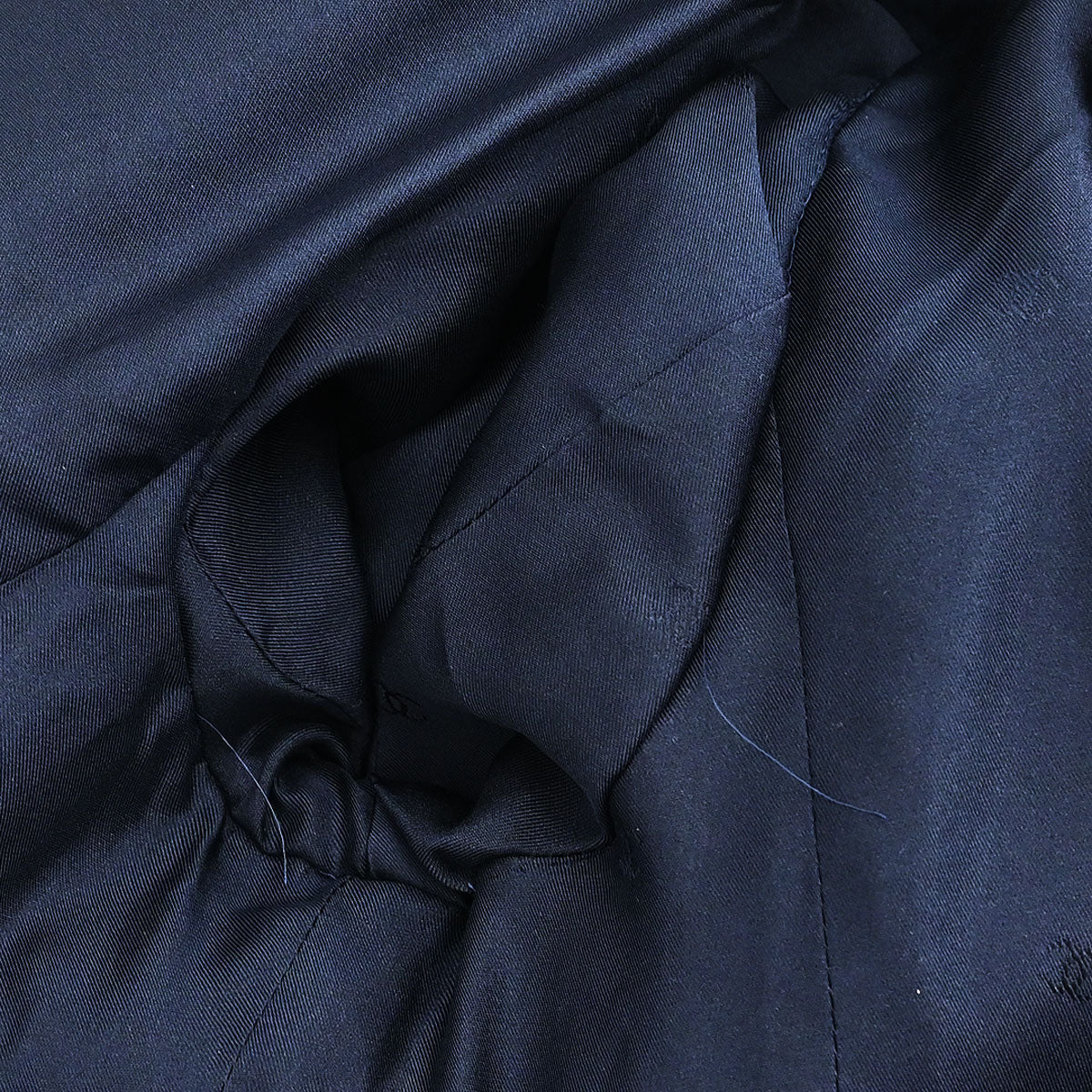 Chanel Collarless Jacket Navy #38