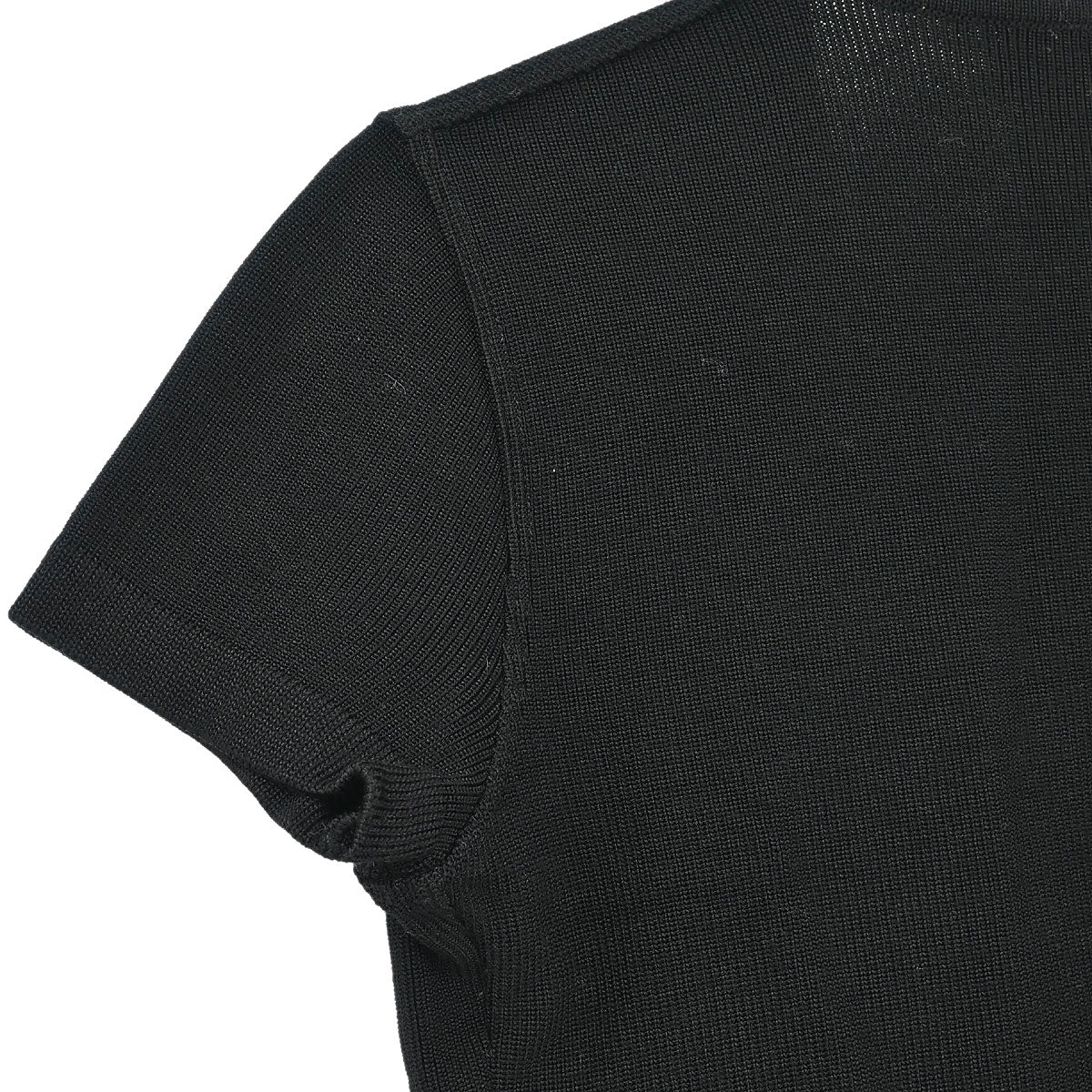 Chanel Short Sleeve Wrap Top Black #38