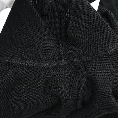Chanel Short Sleeve Wrap Top Black #38