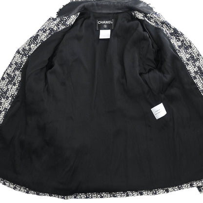 Chanel Set Jacket Vest Black #40