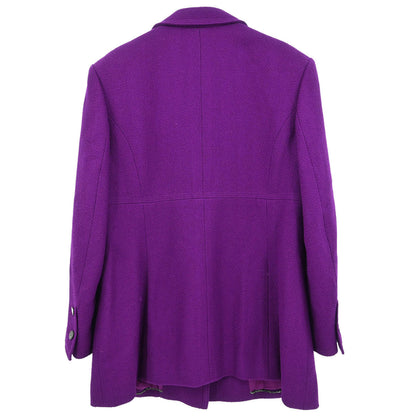 Chanel Single Breasted Jacket Purple #48