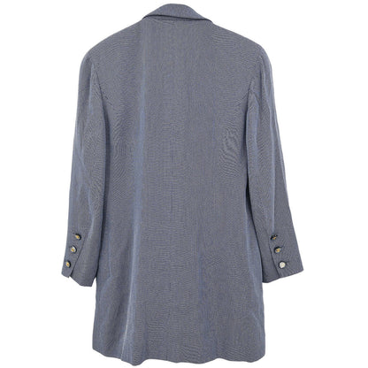 Chanel Single Breasted Jacket Navy #38