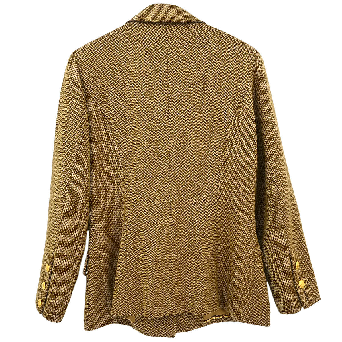 Chanel Single Breasted Jacket Brown #40