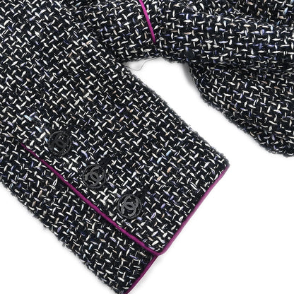 Chanel Setup Suit Jacket Skirt Black #38