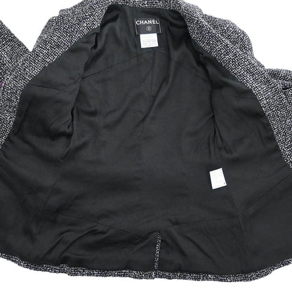Chanel Setup Suit Jacket Skirt Black #38