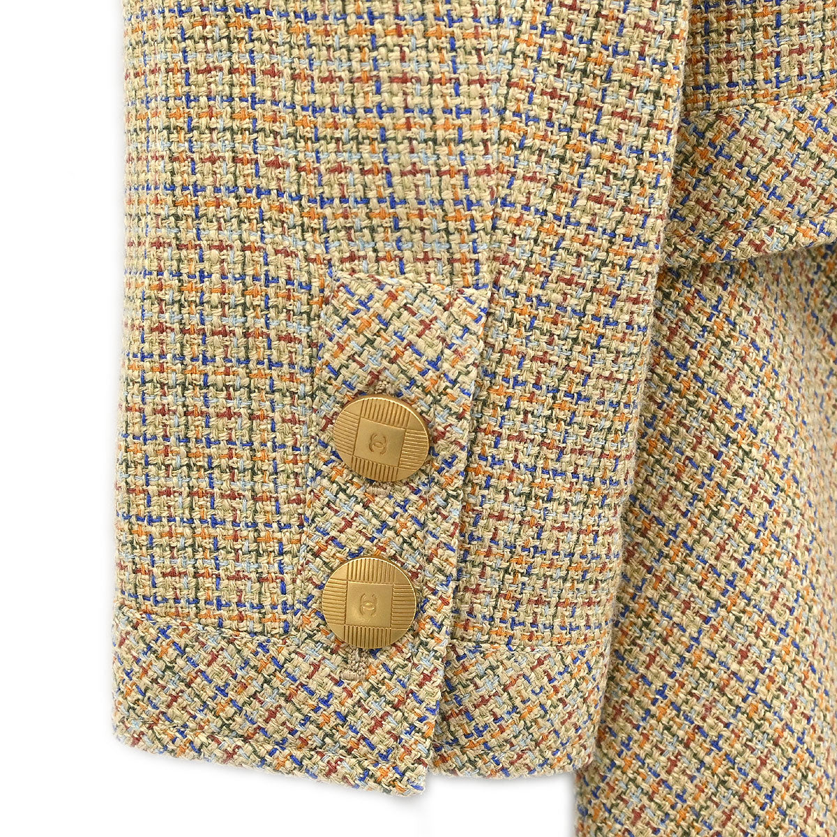 Chanel Setup Suit Jacket Sleeveless Dress Beige #38