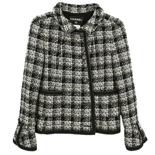 Chanel Single Breasted Jacket Black #38