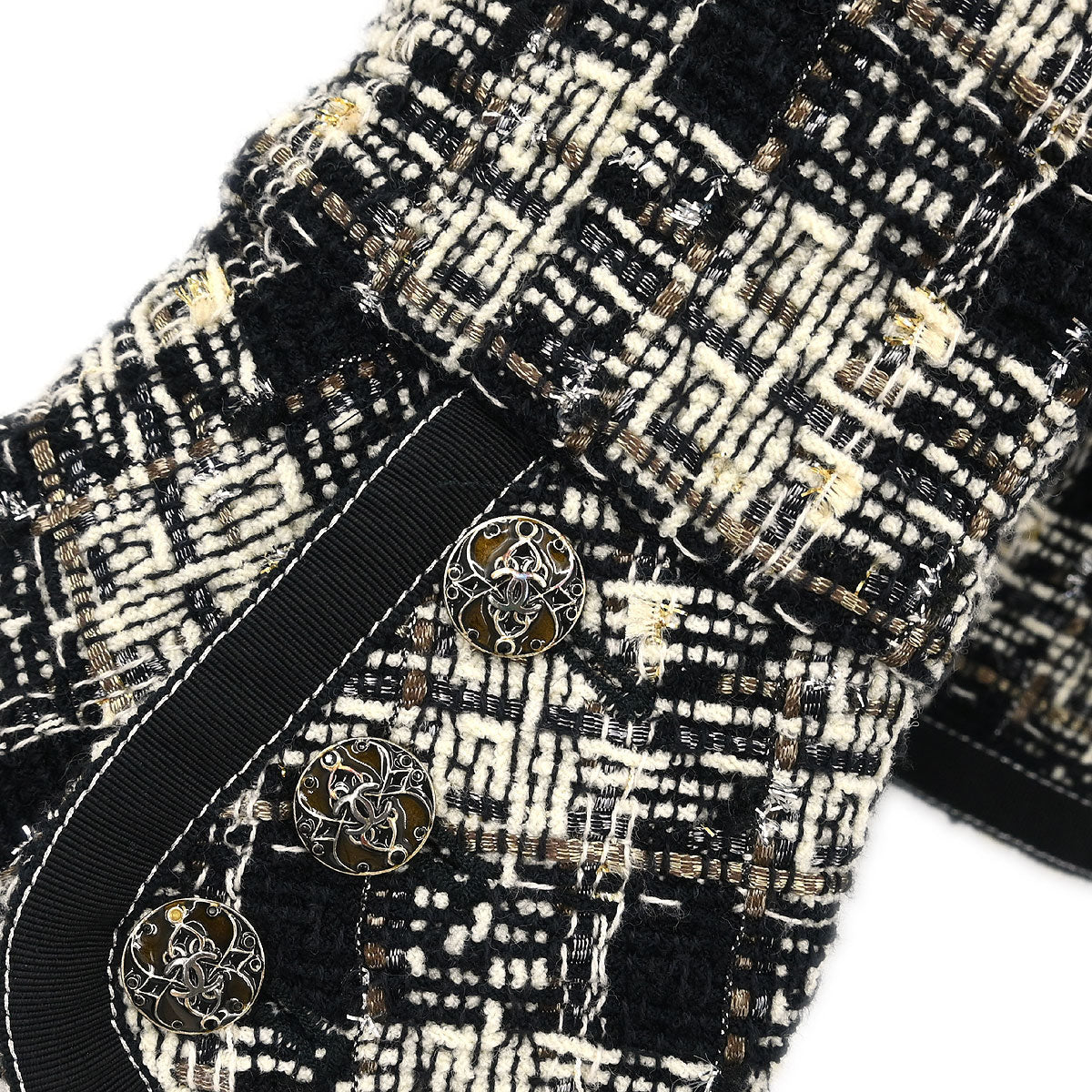 Chanel Single Breasted Jacket Black #38