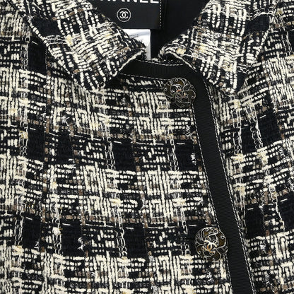 Chanel Single Breasted Jacket Black #38