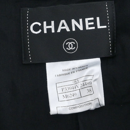 Chanel Single Breasted Jacket Black #38