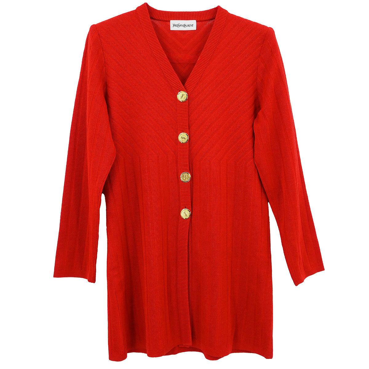 Yves Saint Laurent Cardigan Red #M