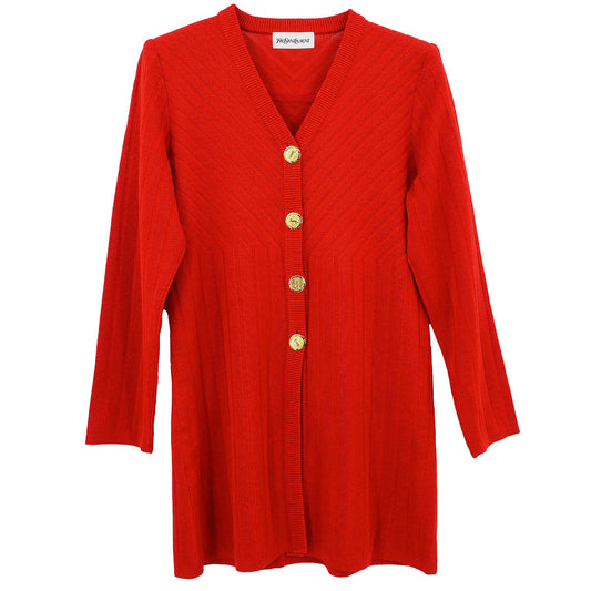 Yves Saint Laurent Cardigan Red #M