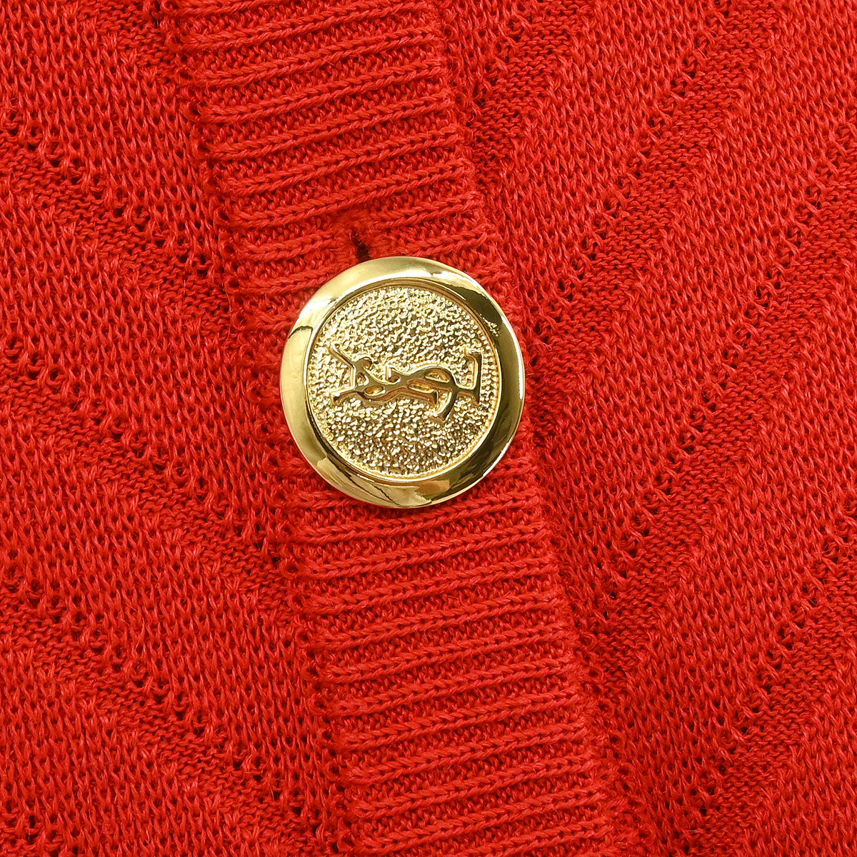 Yves Saint Laurent Cardigan Red #M
