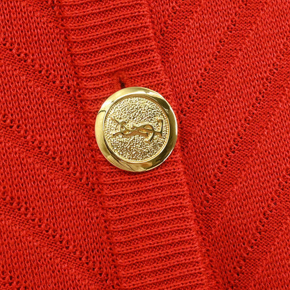 Yves Saint Laurent Cardigan Red #M