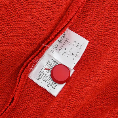 Yves Saint Laurent Cardigan Red #M