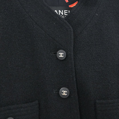 Chanel Setup Suit Jacket Skirt Black #38