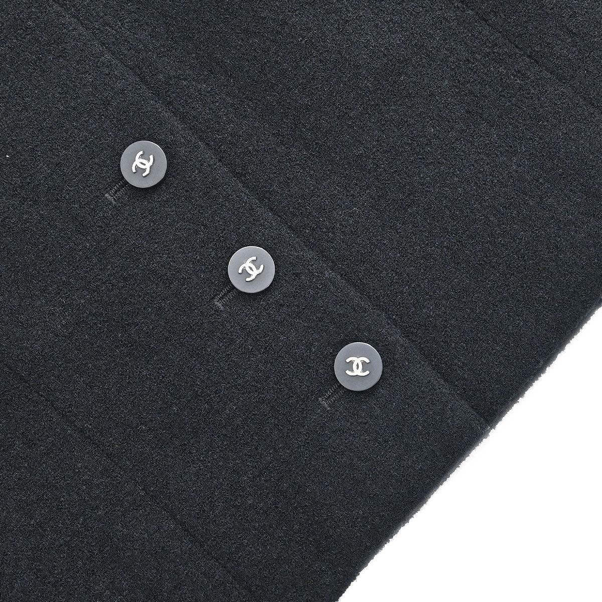 Chanel Setup Suit Jacket Skirt Black #38