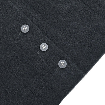 Chanel Setup Suit Jacket Skirt Black #38