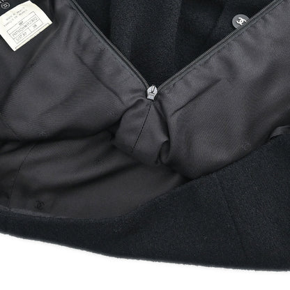 Chanel Setup Suit Jacket Skirt Black #38