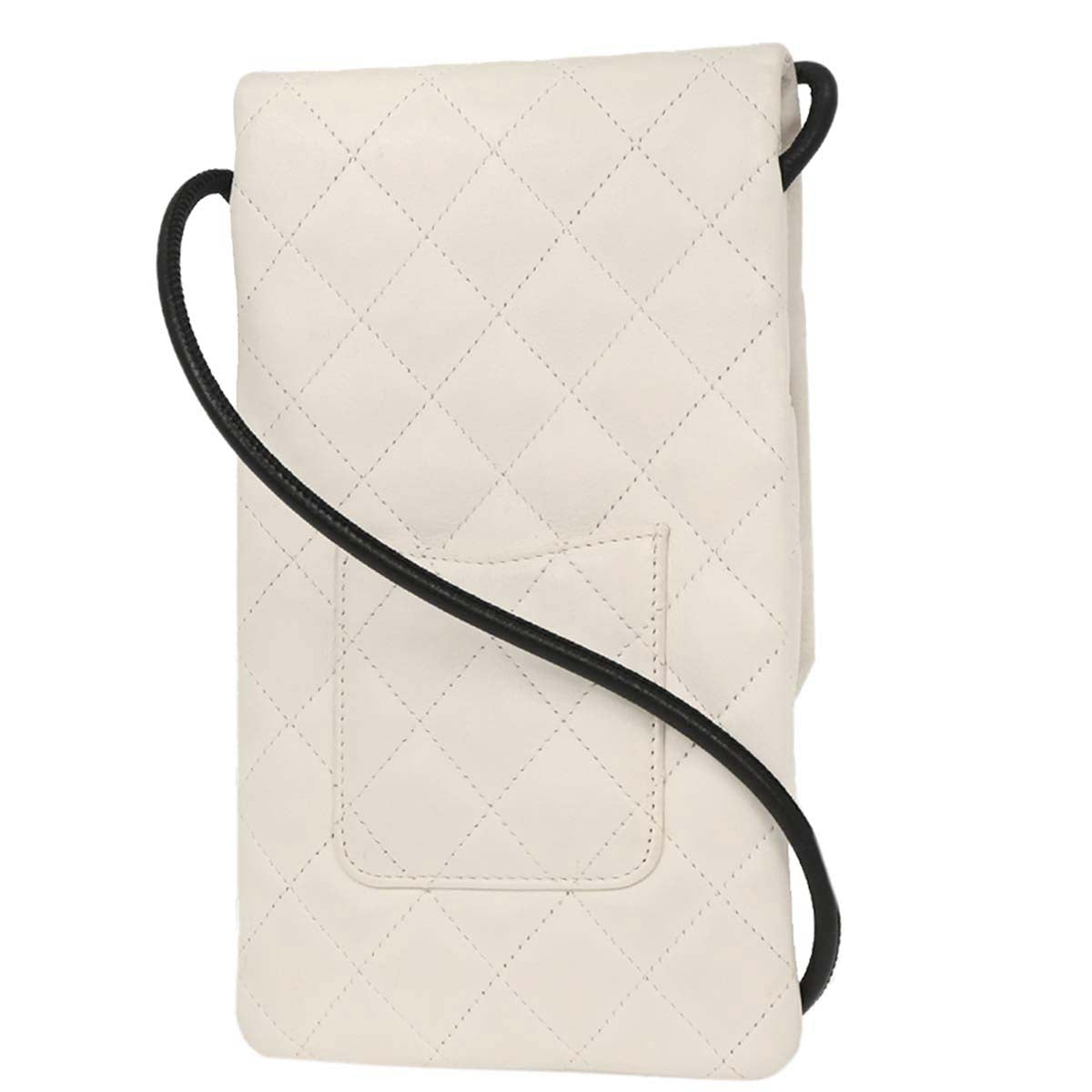 Chanel * White Calfskin Cambon Ligne Shoulder Bag