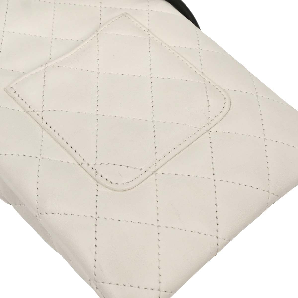 Chanel * White Calfskin Cambon Ligne Shoulder Bag
