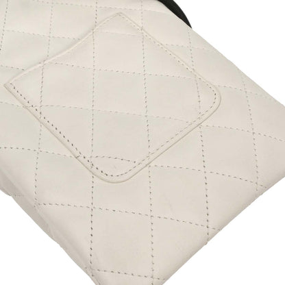 Chanel * White Calfskin Cambon Ligne Shoulder Bag