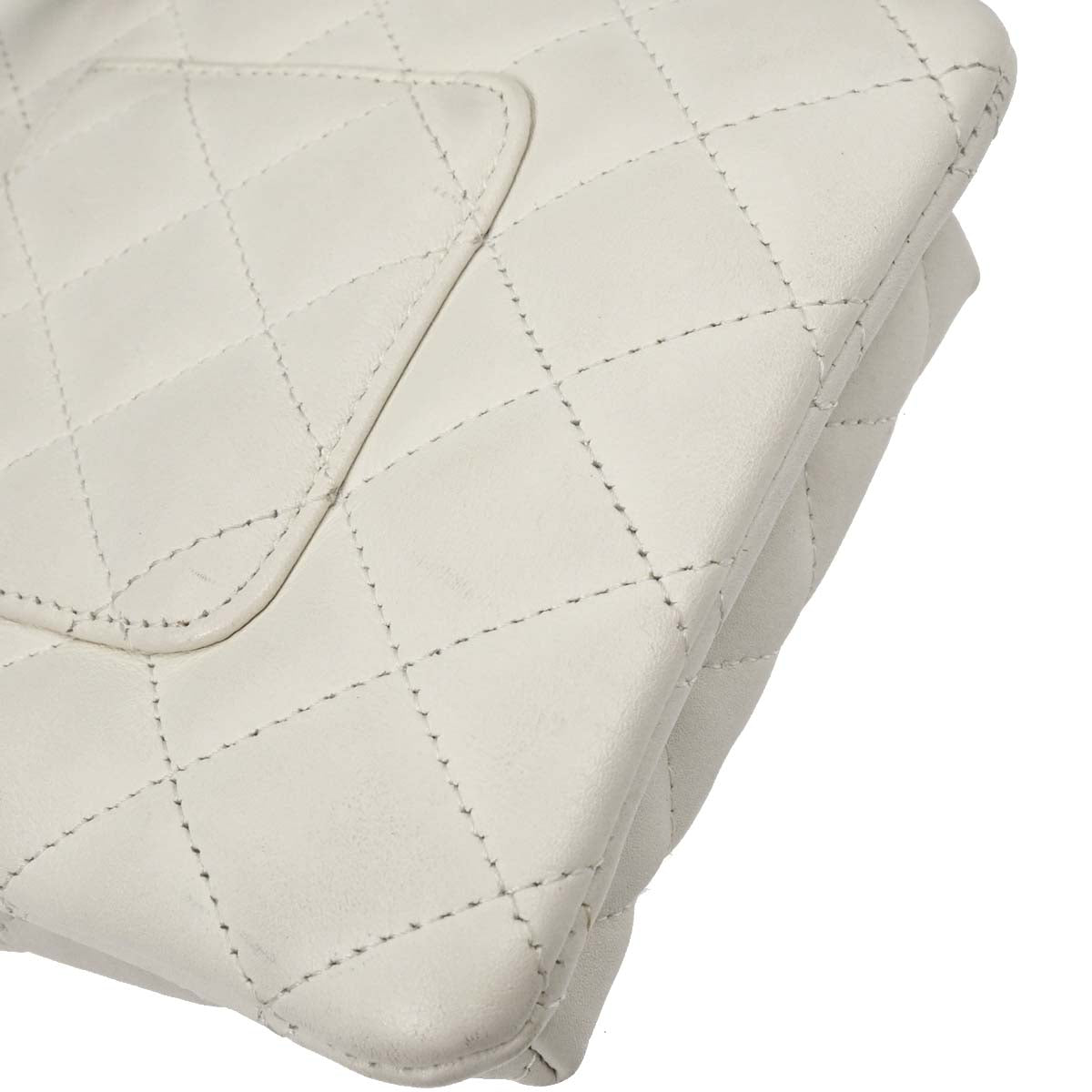 Chanel * White Calfskin Cambon Ligne Shoulder Bag