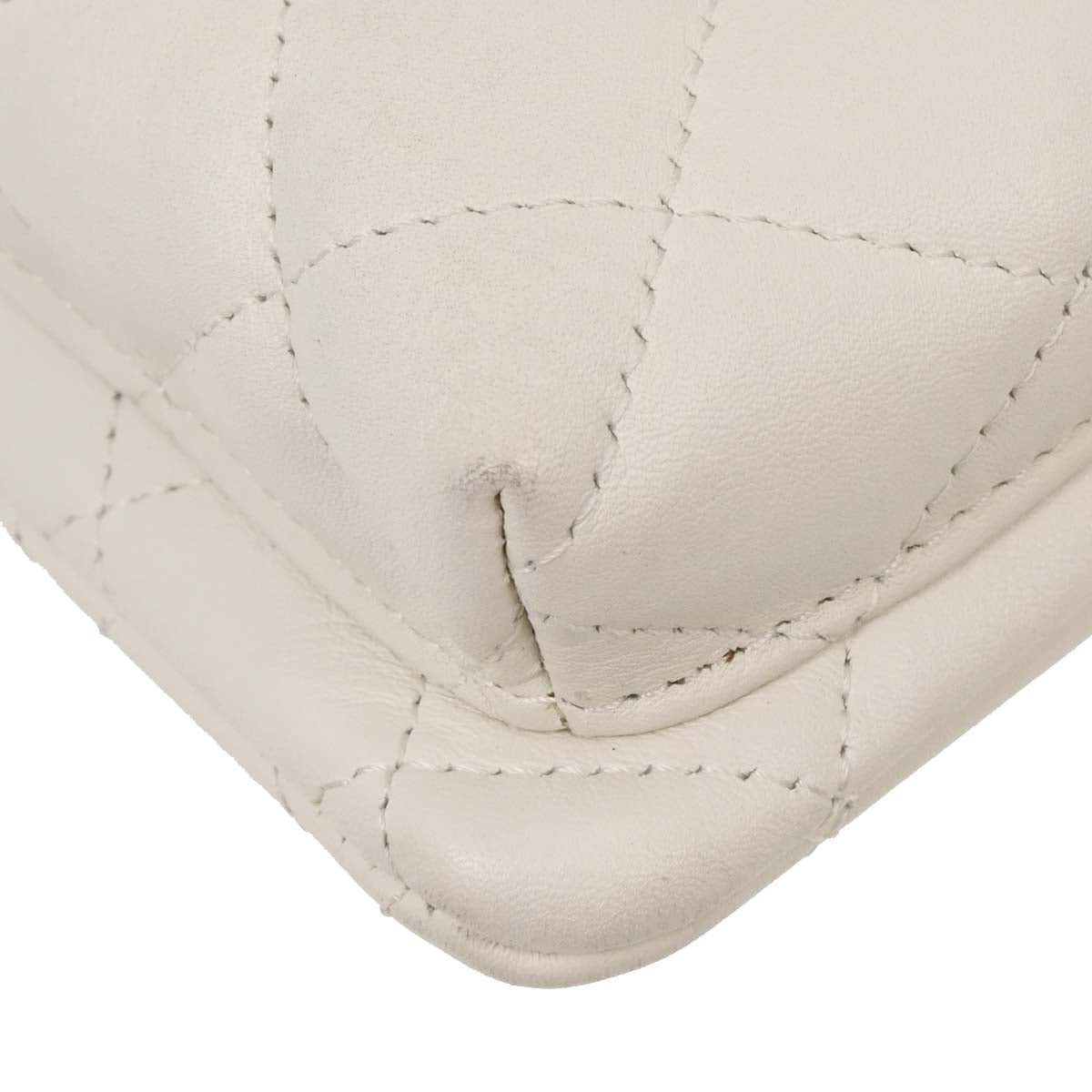 Chanel * White Calfskin Cambon Ligne Shoulder Bag