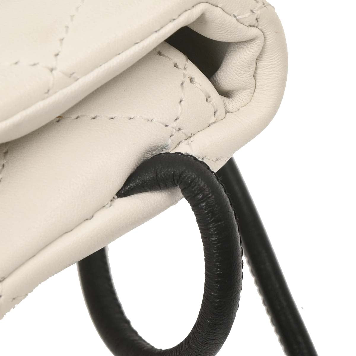 Chanel * White Calfskin Cambon Ligne Shoulder Bag