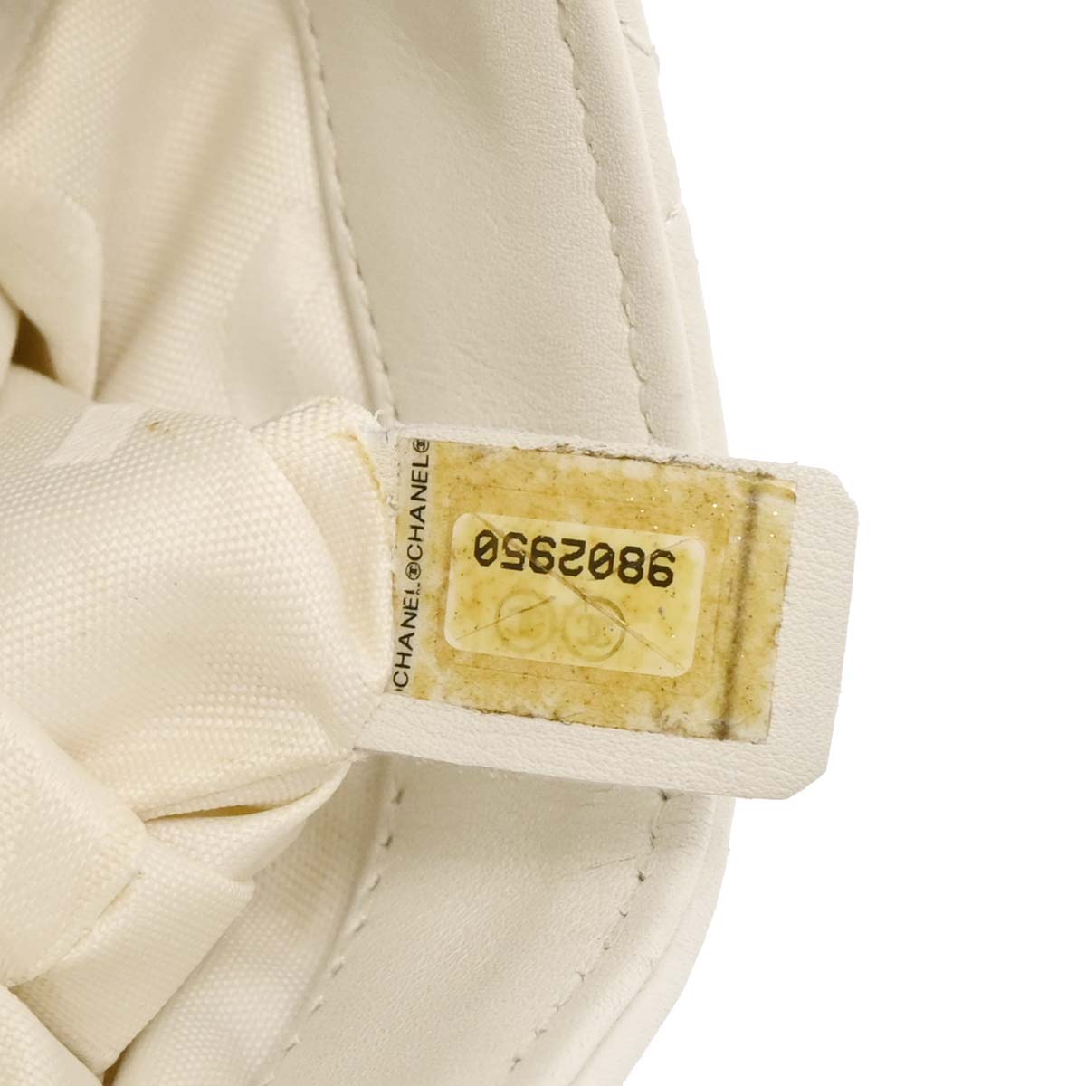 Chanel * White Calfskin Cambon Ligne Shoulder Bag