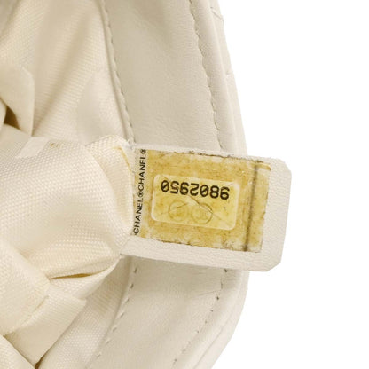 Chanel * White Calfskin Cambon Ligne Shoulder Bag