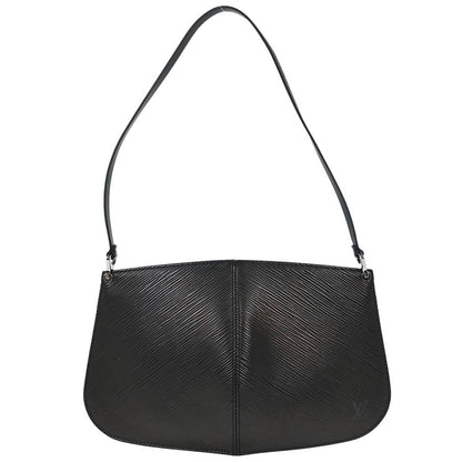 Louis Vuitton Black Epi Pochette Demi-lune Handbag M52622