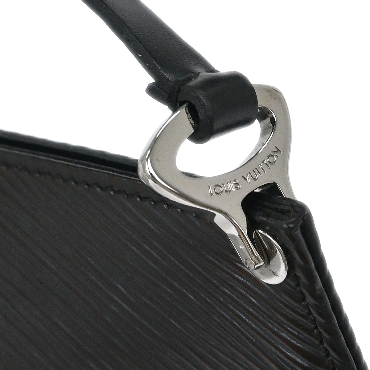 Louis Vuitton Black Epi Pochette Demi-lune Handbag M52622