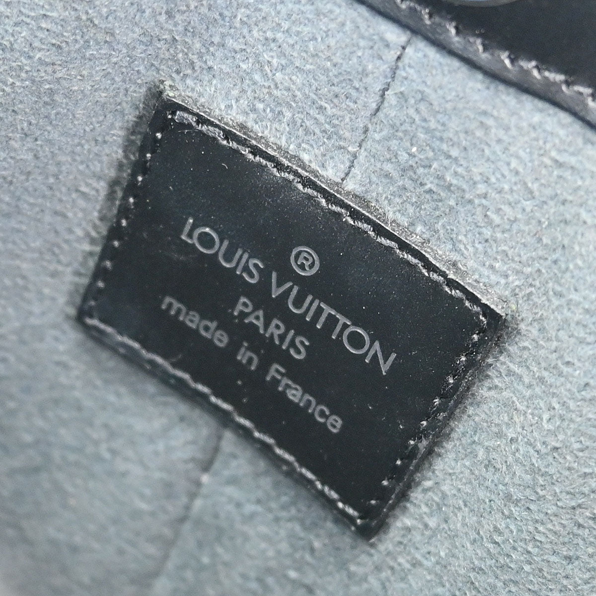 Louis Vuitton Black Epi Pochette Demi-lune Handbag M52622