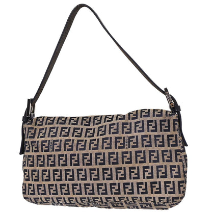 Fendi Gray Zucchino Baguette Handbag