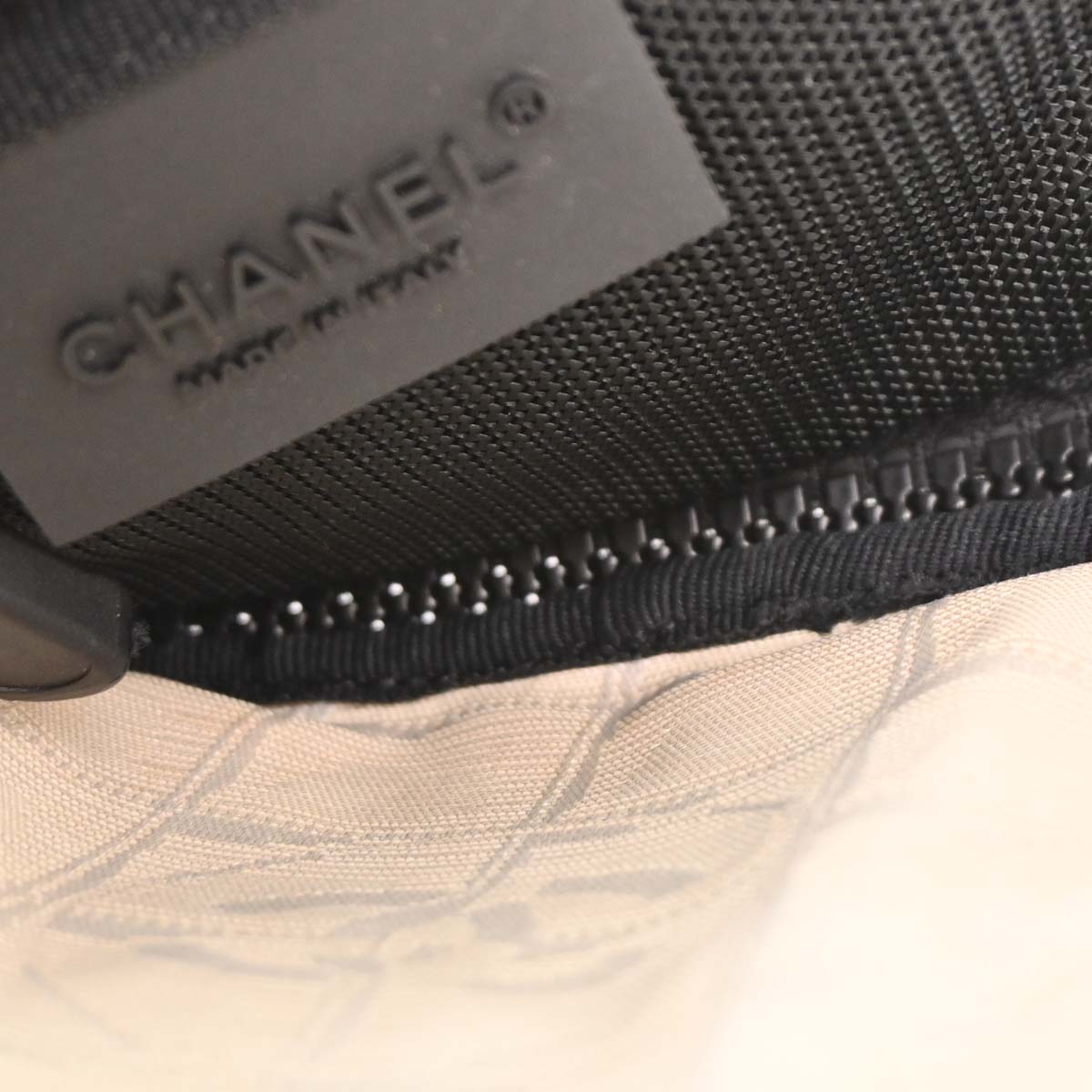 Chanel Black White Travel Line Crossbody Bag