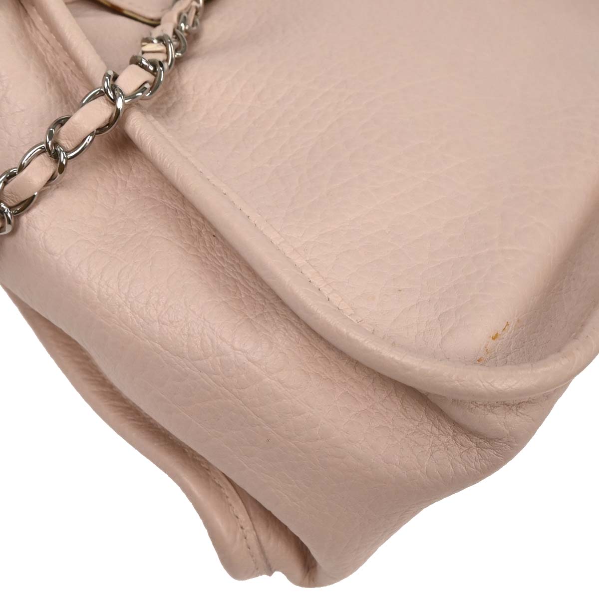 Chanel Light Pink Calfskin Mademoiselle Lock Shoulder Tote Bag