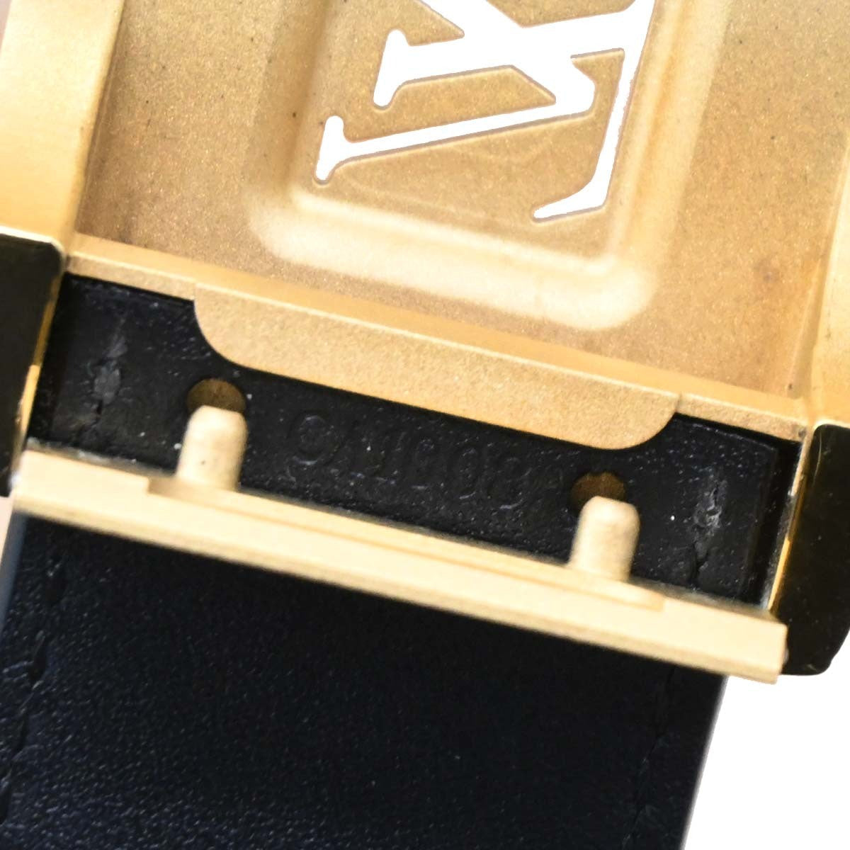 Louis Vuitton Black Multicolor Ceinture LV Cut Belt #80/32 M6890W