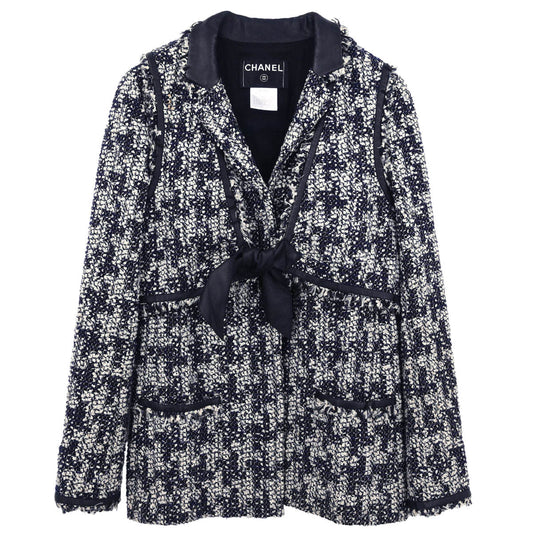 Chanel Set Jacket Vest Black #40