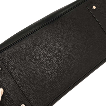 Hermes Black Taurillon Clemence Shoulder Birkin Handbag