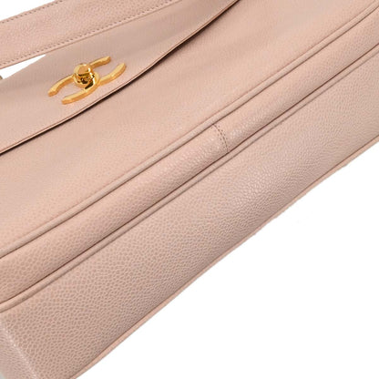 Chanel 1994-1996 Light Pink Caviar Tote Shoulder Bag
