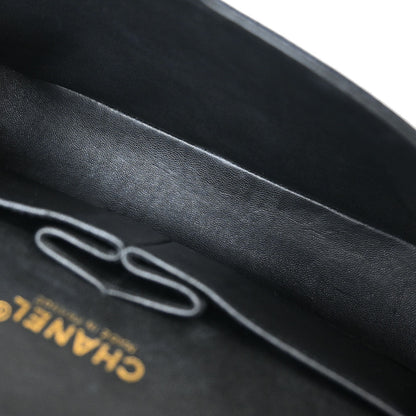 Chanel 1997-1999 Black Caviar Medium Classic Double Flap Shoulder Bag