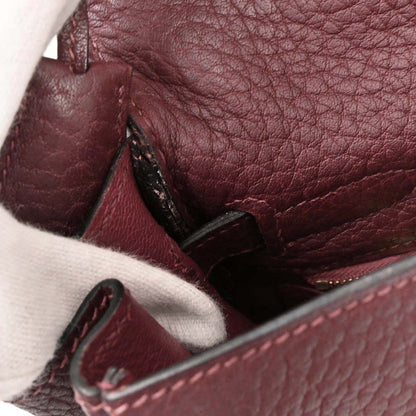 Hermes Bordeaux Fjord Kelly 32 Retourne 2way Shoulder Handbag
