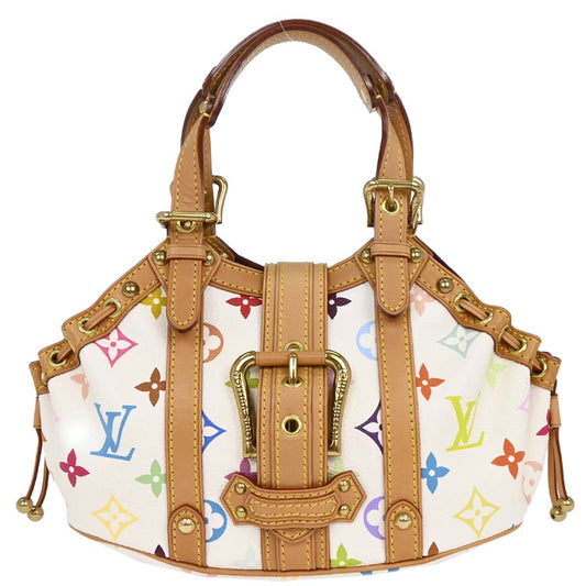 Louis Vuitton White Monogram Multicolor Theda PM Handbag M92348