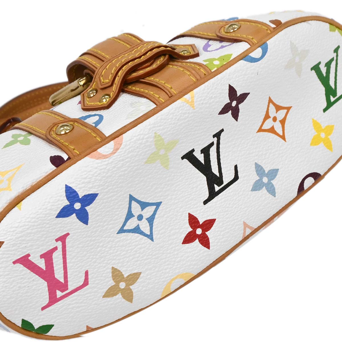Louis Vuitton White Monogram Multicolor Theda PM Handbag M92348