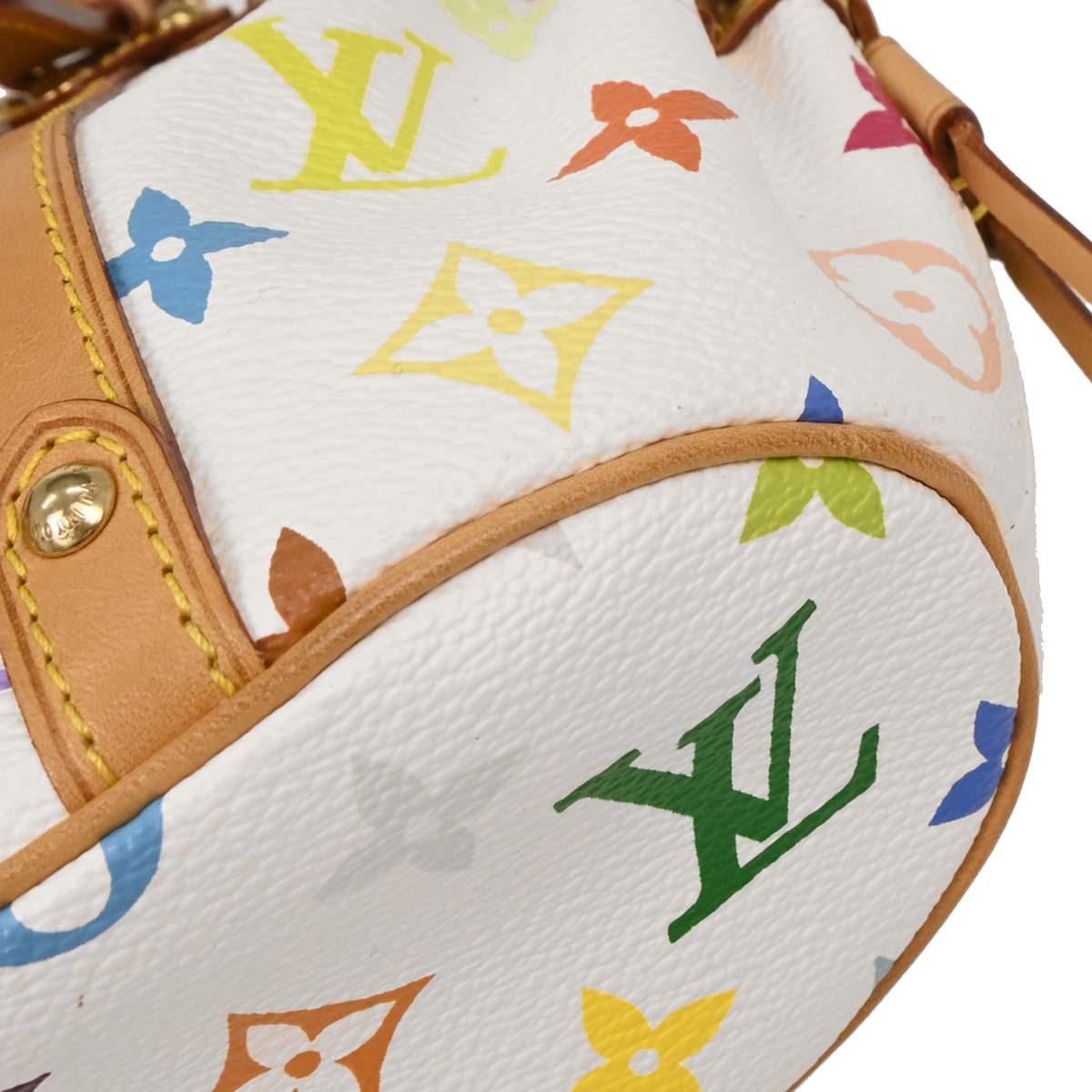 Louis Vuitton White Monogram Multicolor Theda PM Handbag M92348