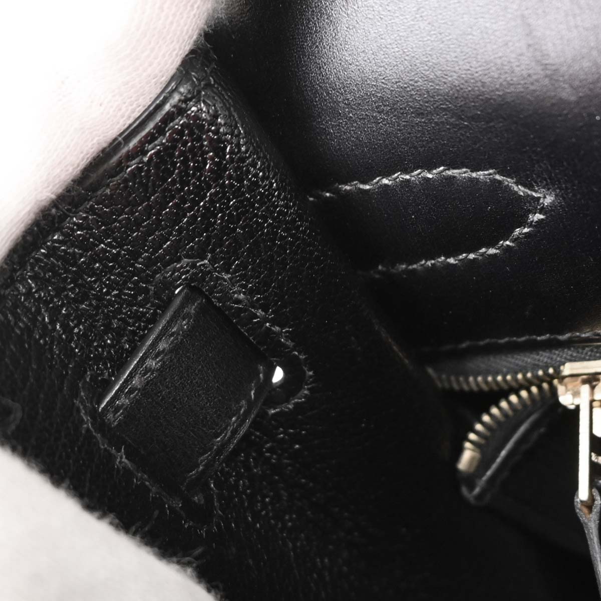 Hermes Black Box Calf Kelly 32 Sellier Handbag